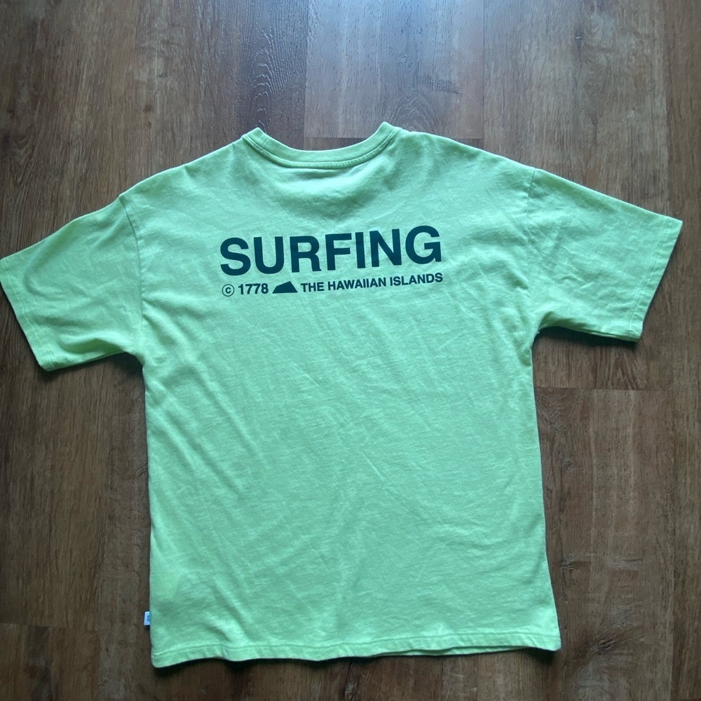 Gap Kids Surfing Graphic T-Shirt in Light Green - Picture 2 of 4